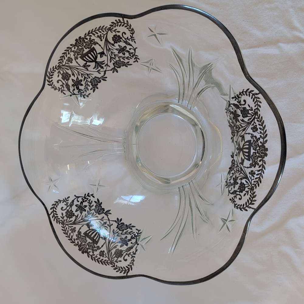 Vintage Silver Overlay Bowl